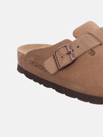 Clogs 'Alba' di ROHDE in marrone