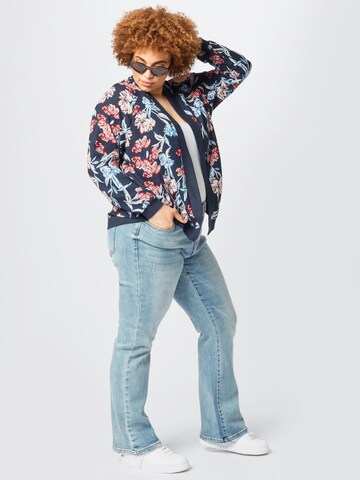 ABOUT YOU Curvy Between-season jacket 'Maja' in Blue