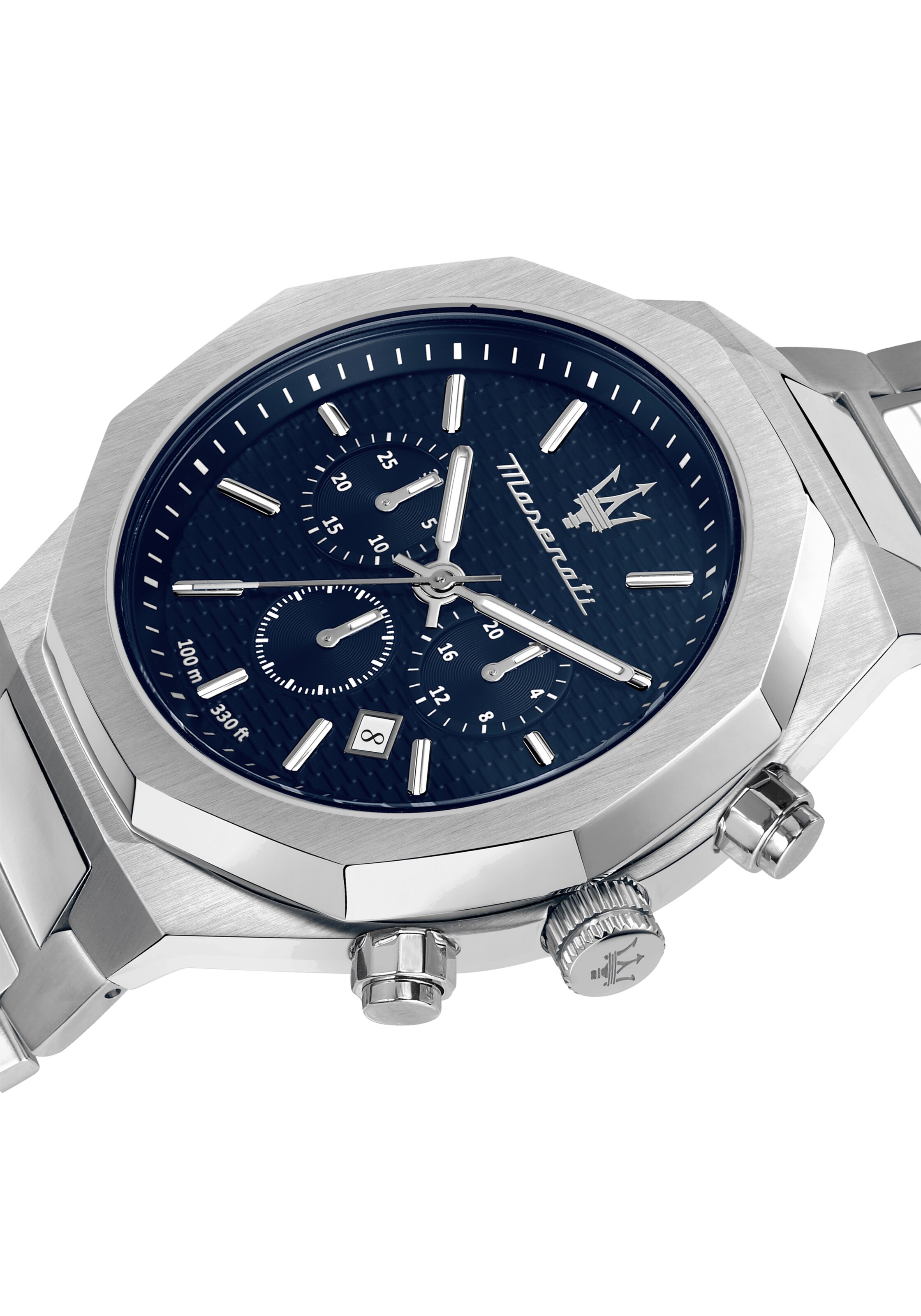 Maserati Analog Watch 'STILE' in Silver