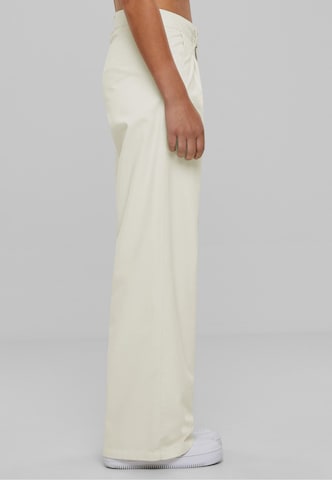 Urban Classics Wide leg Pleat-front trousers in Beige