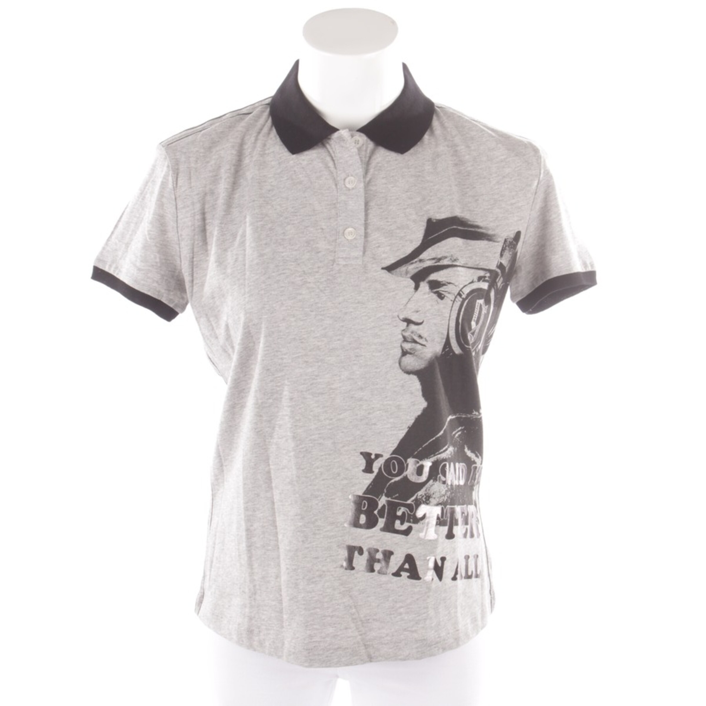 John Galliano Top & Shirt in M in Grey: front
