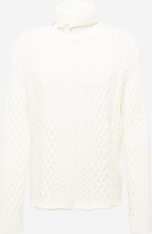 Family First Sweater 'TRECCIA' in White: front