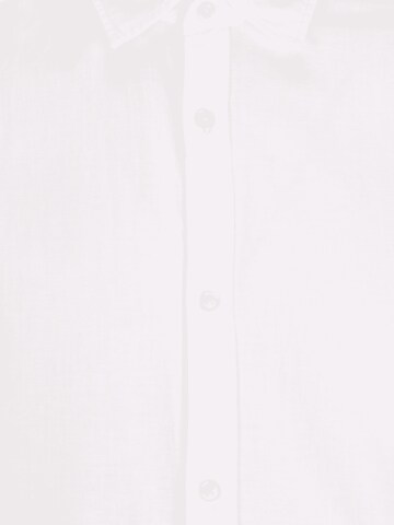 Jack & Jones Plus Slim fit Button Up Shirt in White