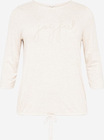 Tom Tailor Women + T-shirt i beige: framsida