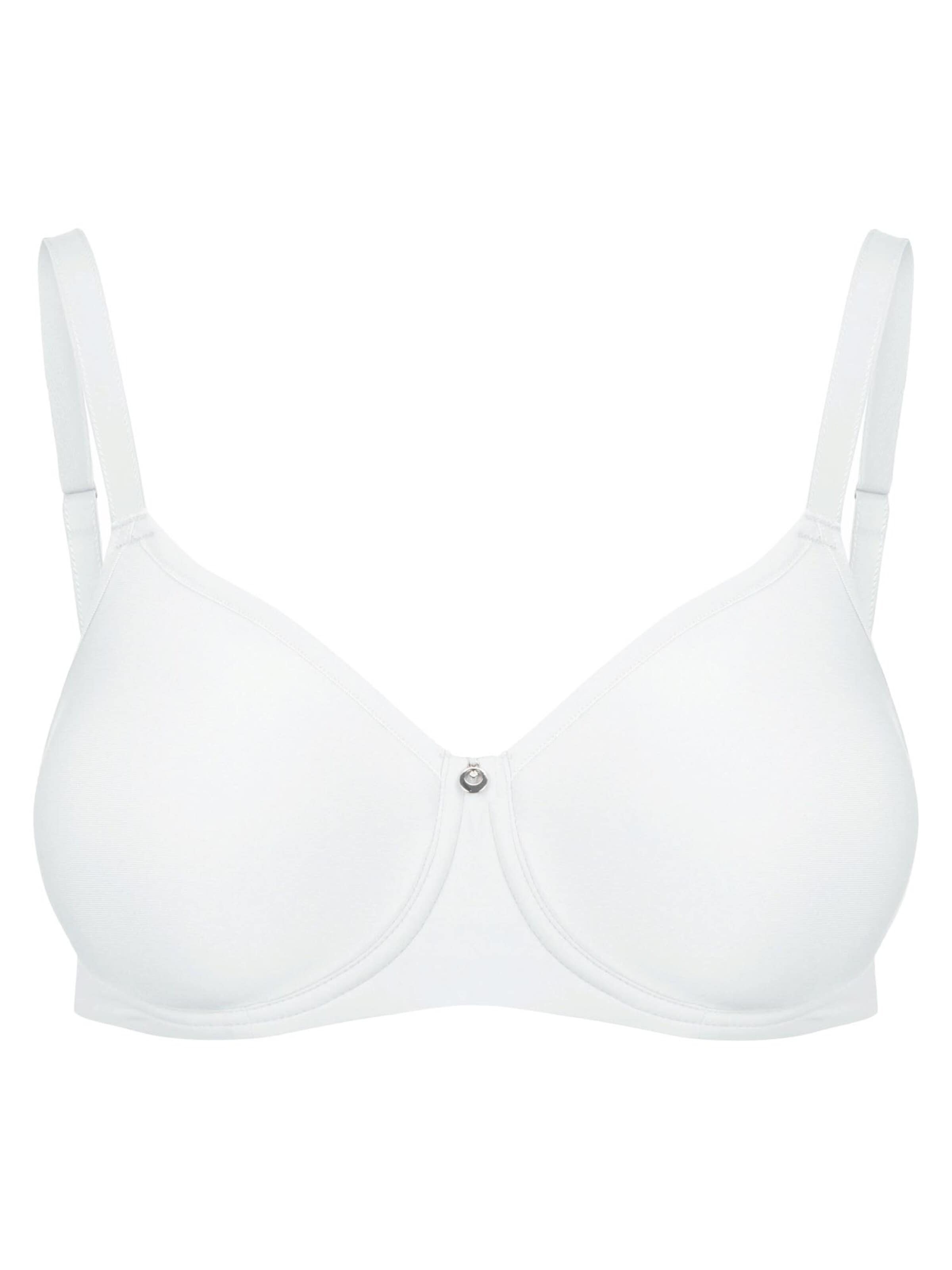 SUSA T-shirt Bra 'Catania' in White: front