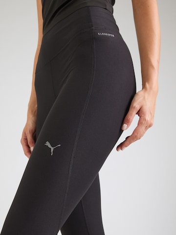 PUMA Skinny Fit Спортен панталон 'CLOUDSPUN' в черно