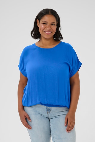 Camicia da donna 'KCAmi' di KAFFE CURVE in blu: frontale