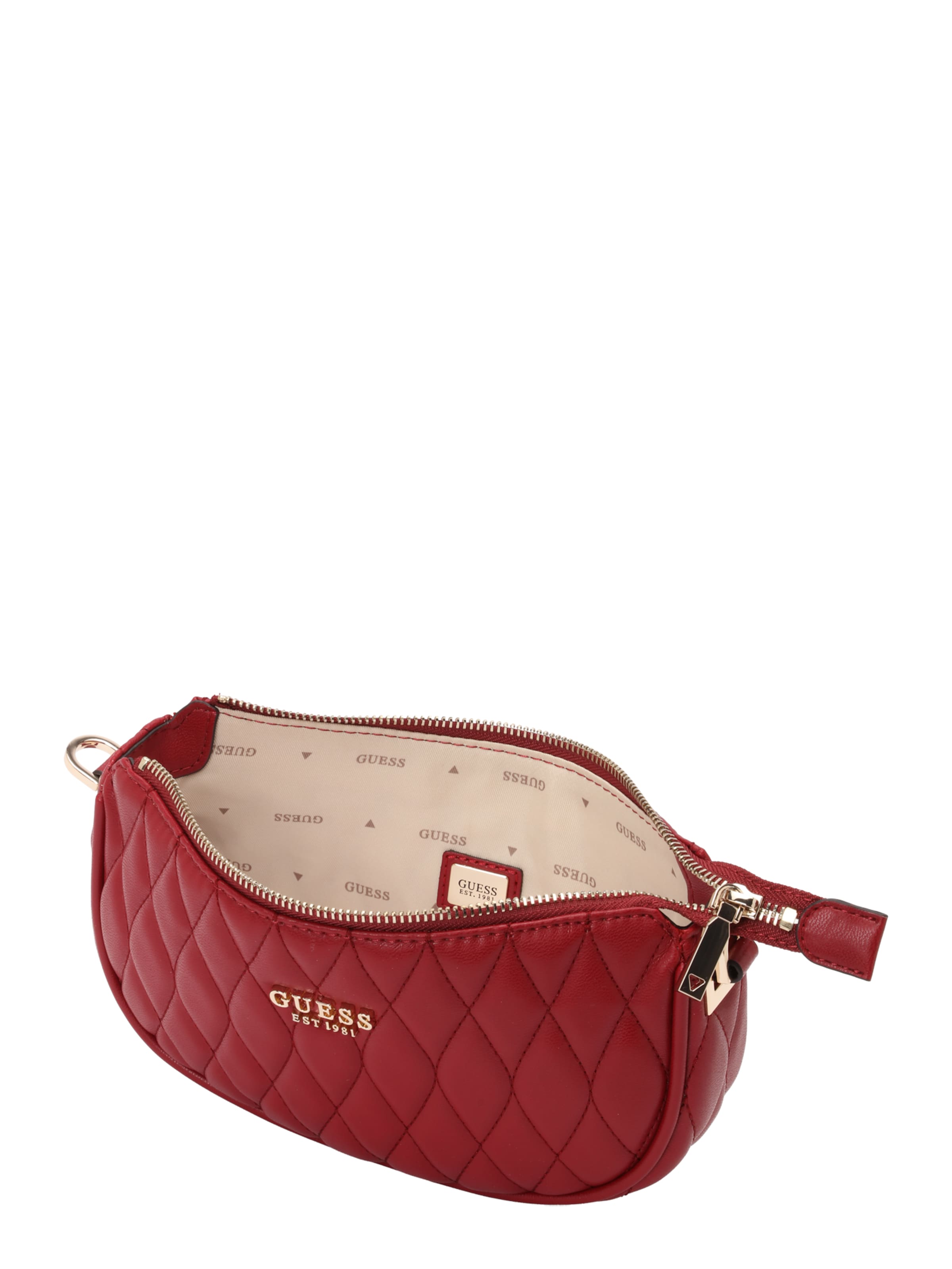 GUESS Τσάντα ώμου 'VALLA MINI TOP ZIP SHLDR BAG' σε κόκκινο
