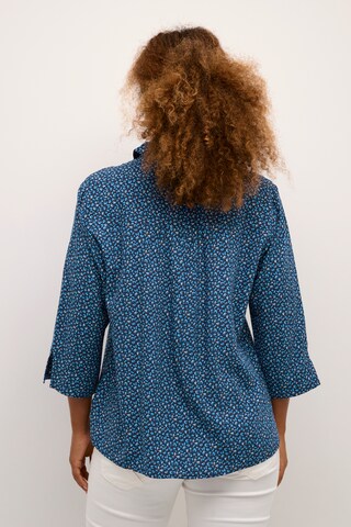 Cream Blouse 'Tiah' in Blauw