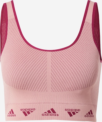 Soutien-gorge de sport ADIDAS SPORTSWEAR en rose : devant