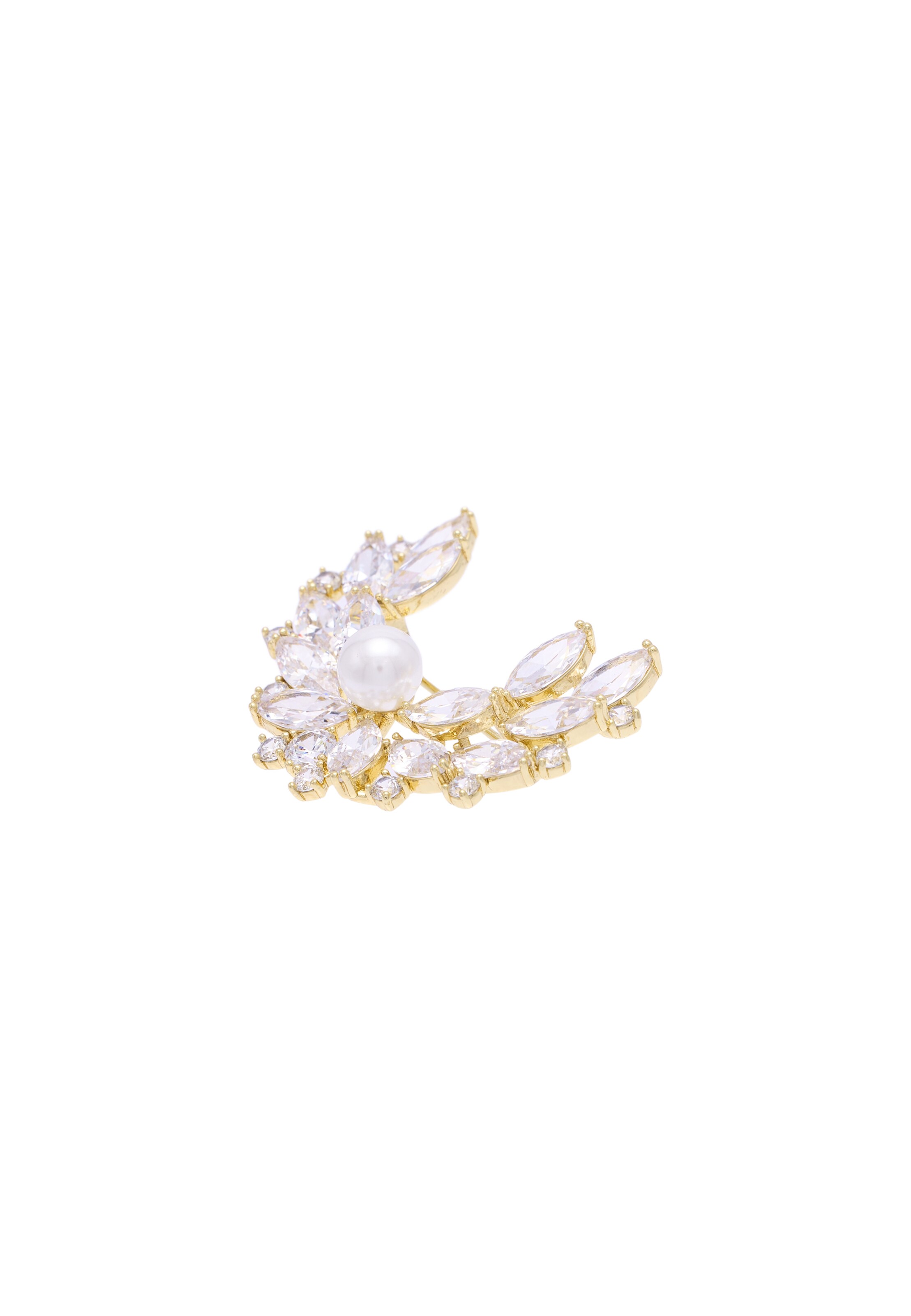 Broche usha BLACK LABEL en or