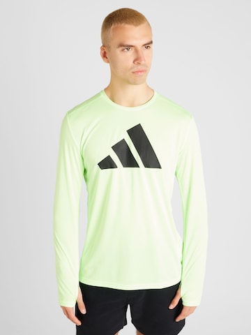 T-Shirt fonctionnel 'RUN IT' ADIDAS PERFORMANCE en vert : devant