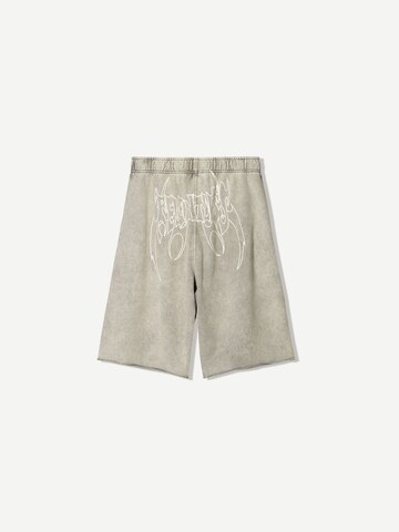 Loosefit Pantalon Bershka en gris