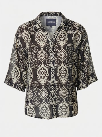 KOROSHI Bluse in Schwarz