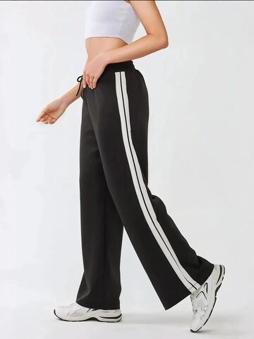 Wide Leg Pantalon de sport Hiccup en noir
