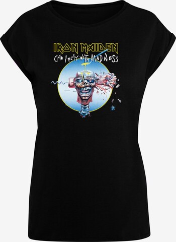 Merchcode Shirt 'Iron Maiden - Madness' in Zwart: voorkant