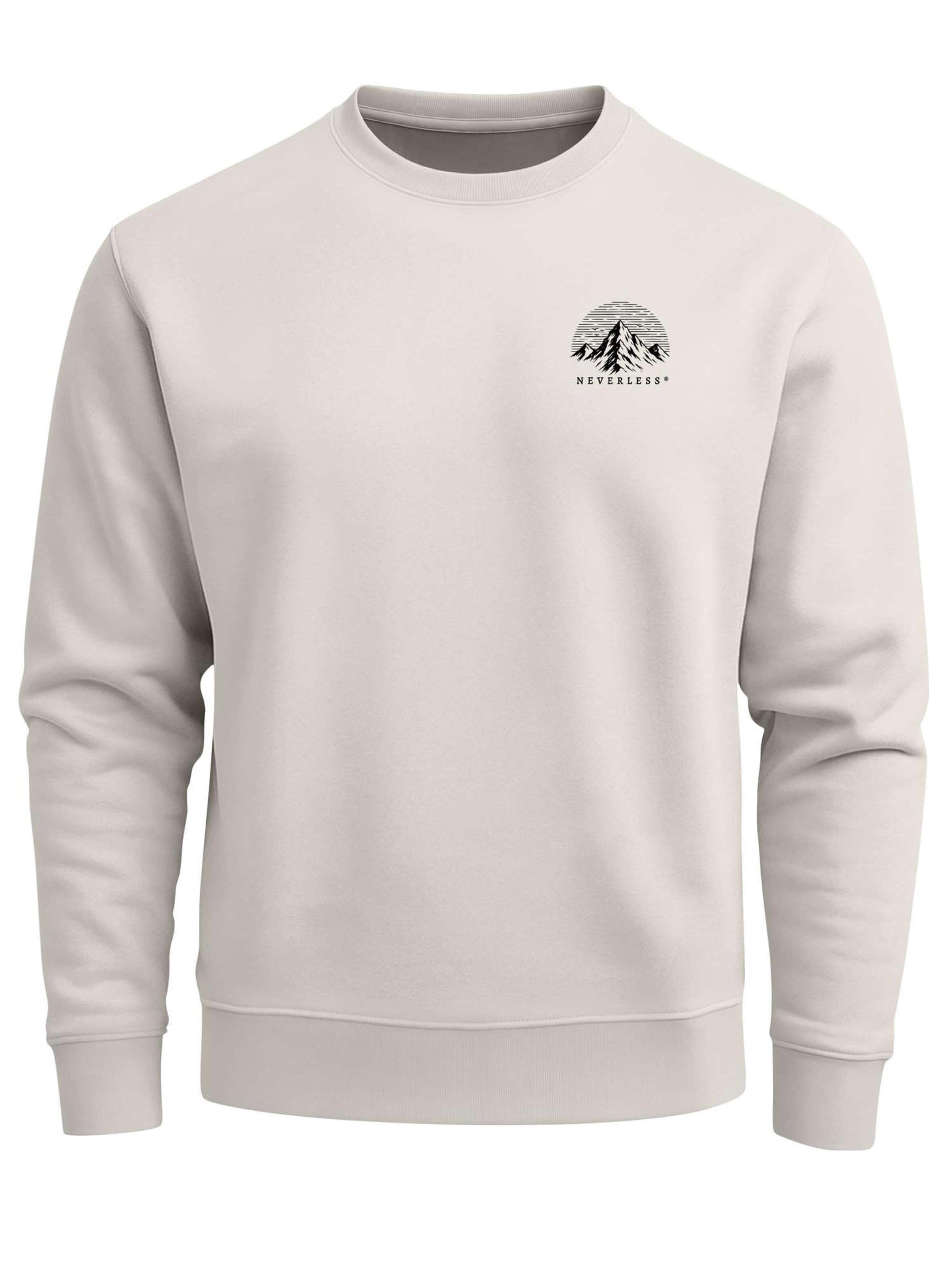 Neverless Sweatshirt 'Into the Unknown' in Beige