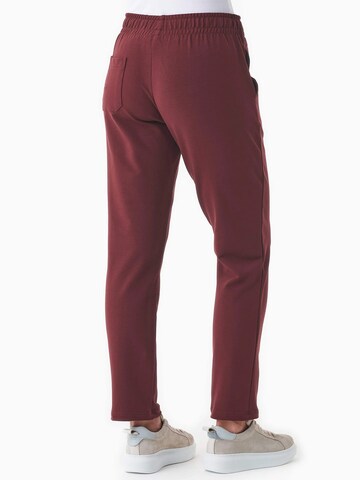 Organication Slim fit Trousers in Red