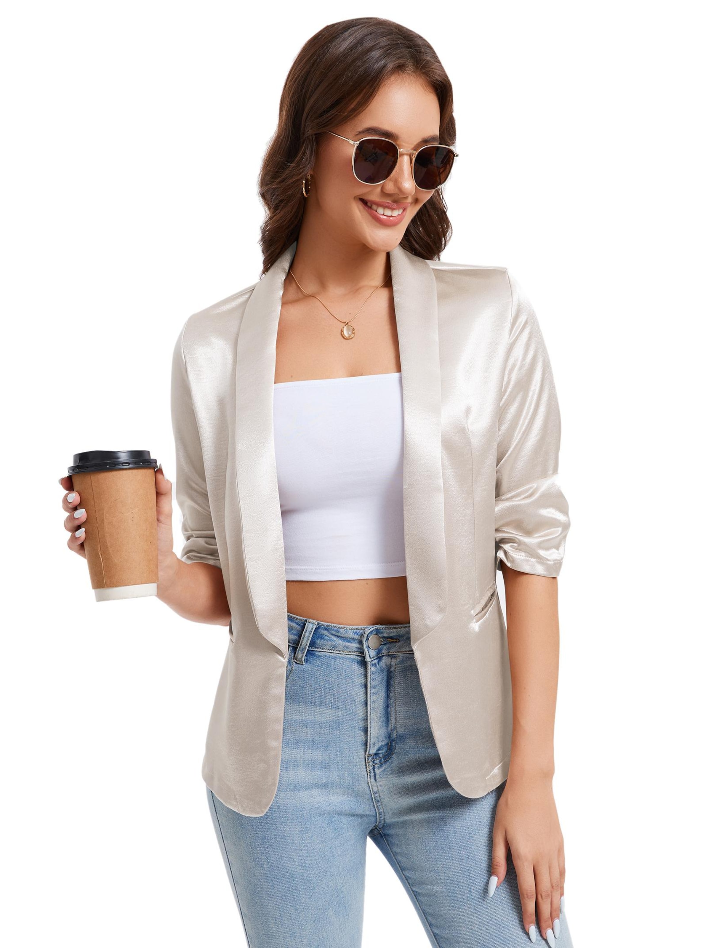 Yesfashion Blazer in White