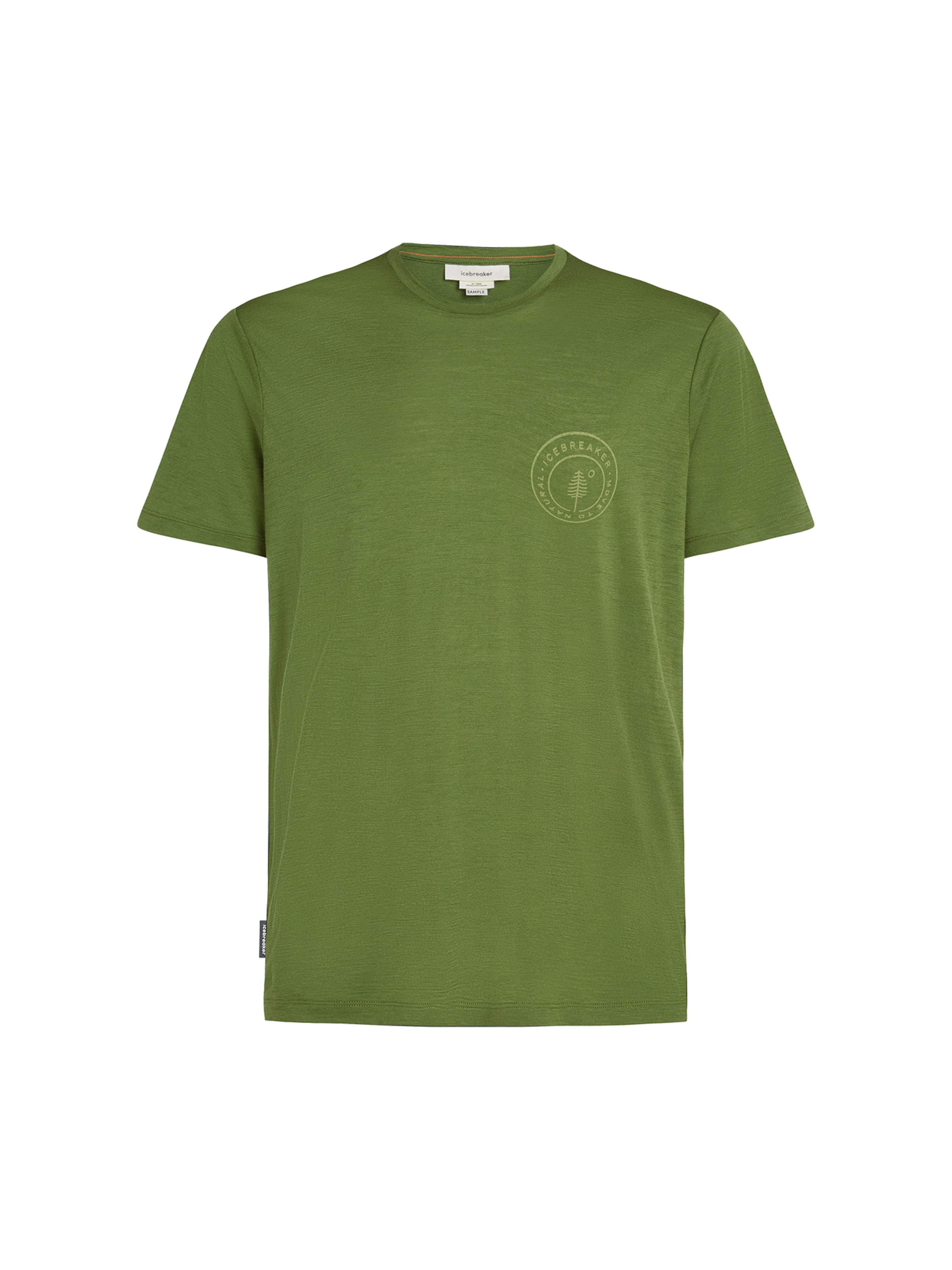 ICEBREAKERTehnička sportska majica 'Tech Lite' - zelena boja: prednji dio