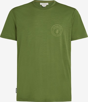 zaļš ICEBREAKER Standarta piegriezums Sporta krekls 'Tech Lite': no priekšpuses