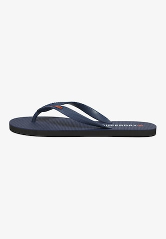 Superdry T-bar sandals 'Essential' in Blue: front