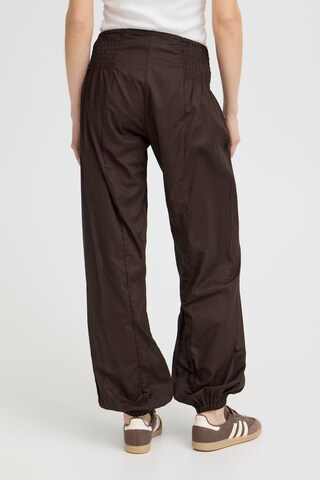 PULZ Jeans - Tapered Pantalón ' Jill ' en marrón
