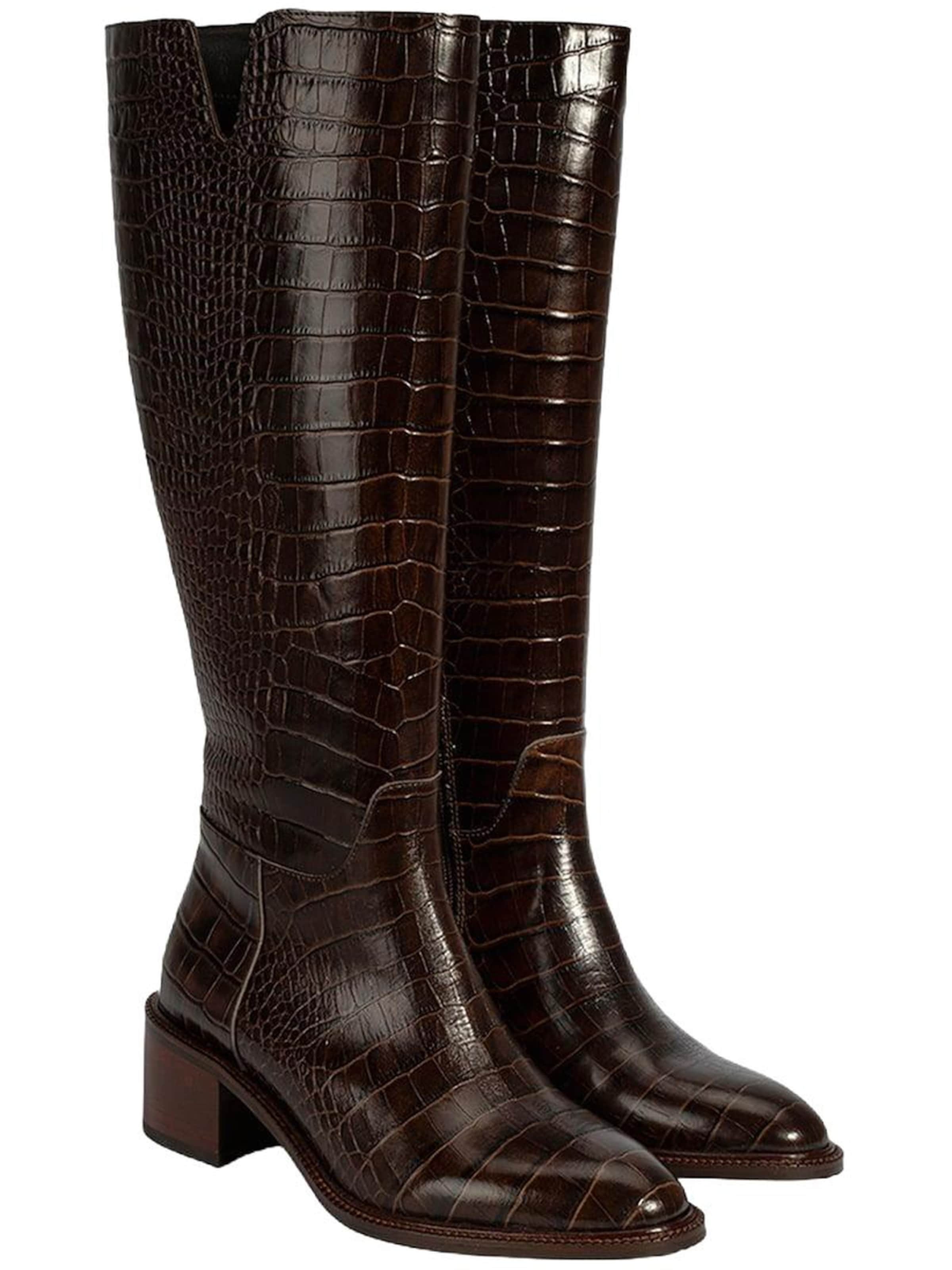 Desa - Botas 'Overknee-Stiefel' en marrón: frente