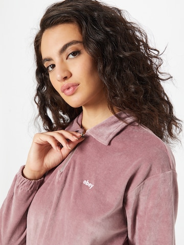 Obey Sweatshirt 'Enzo' in Pink