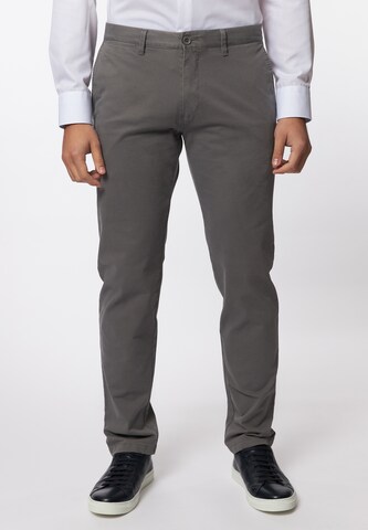 ROY ROBSON Regular Chino Pants 'Roy' in Grey: front