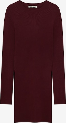 Pull&Bear Knit dress in Red: front