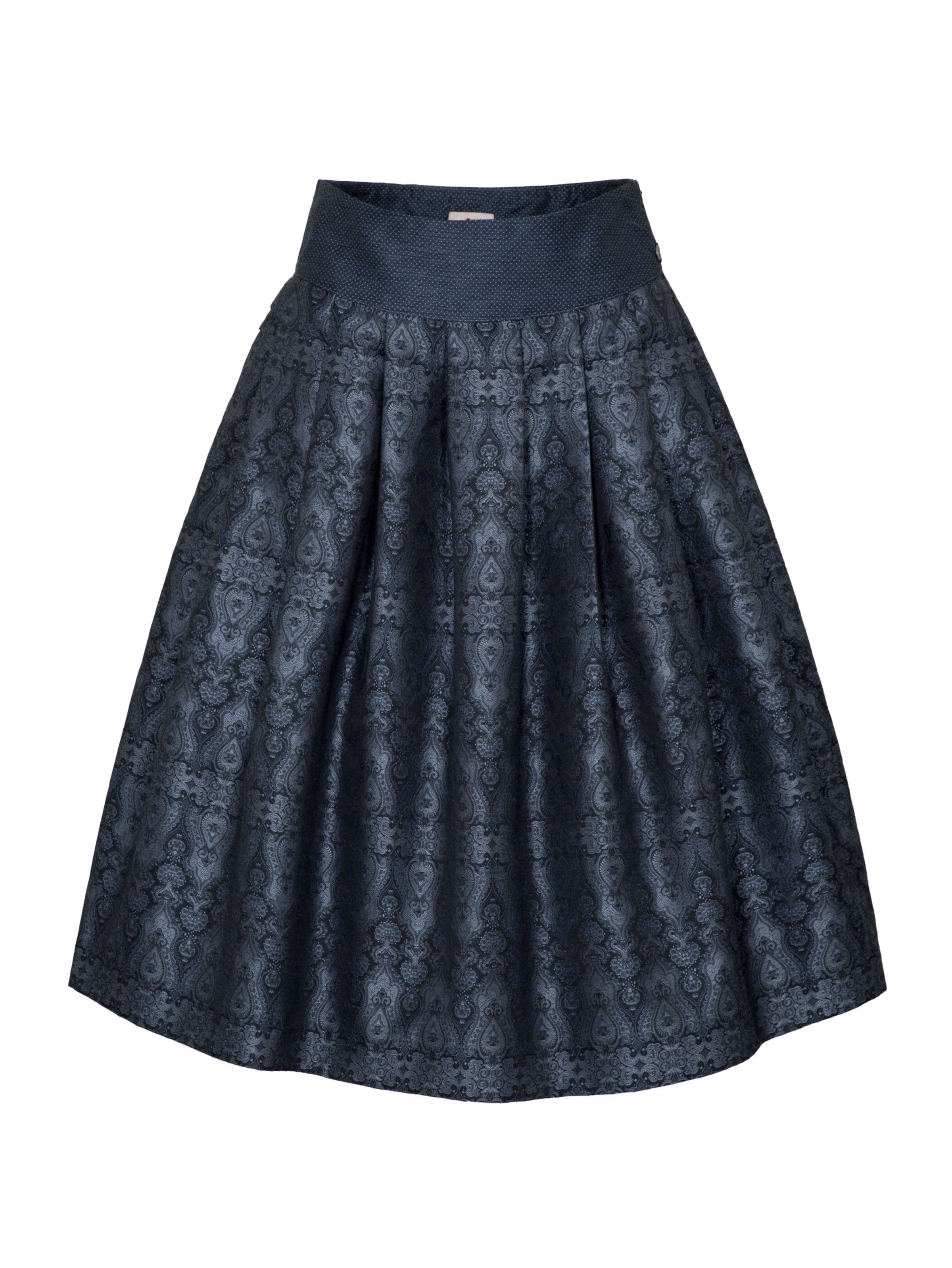 SPIETH & WENSKY Trachtenrock Flocke in Blau: Vorderseite