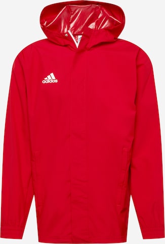 ADIDAS SPORTSWEAR Athletic Jacket 'Entrada' in Red: front