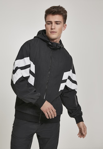 Veste mi-saison Urban Classics en noir : devant