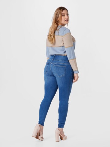 ONLY Carmakoma Skinny Jeans 'Anna' in Blau