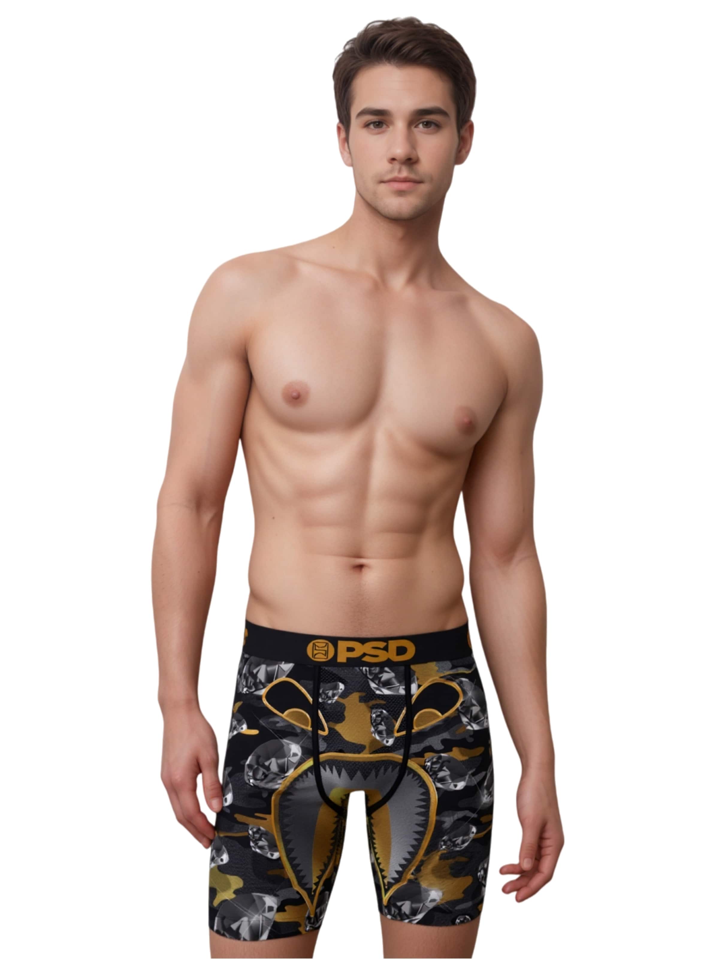 Boxer 'WF BLACK ICE' di PSD in colori misti: frontale