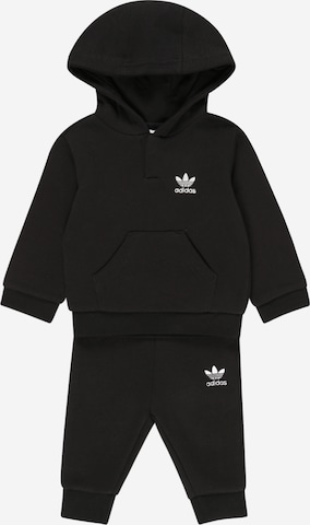 ADIDAS ORIGINALS Joggingpak 'Adicolor' in Zwart: voorkant