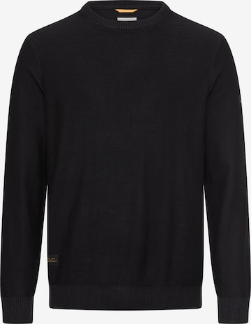 CAMEL ACTIVE Strickpullover aus reiner Baumwolle in Schwarz: Vorderseite