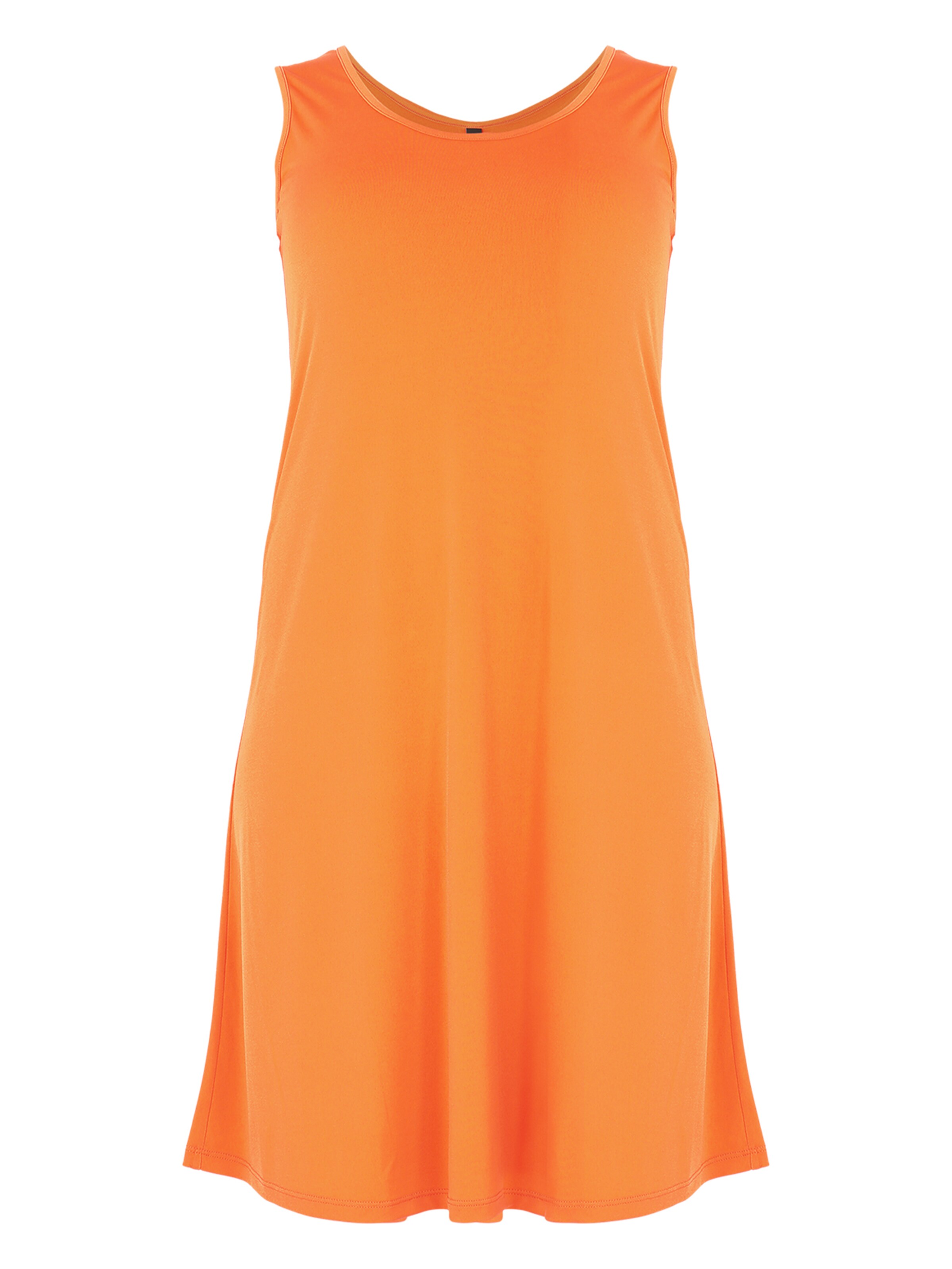 YOEK Kleid 'Sleeveless' in Orange: Vorderseite
