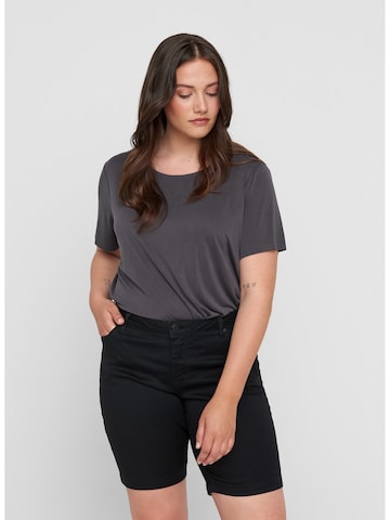 Zizzi - Skinny Calças de ganga 'Emily' em preto: frente