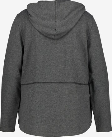 Ulla Popken Zip-Up Hoodie in Grey