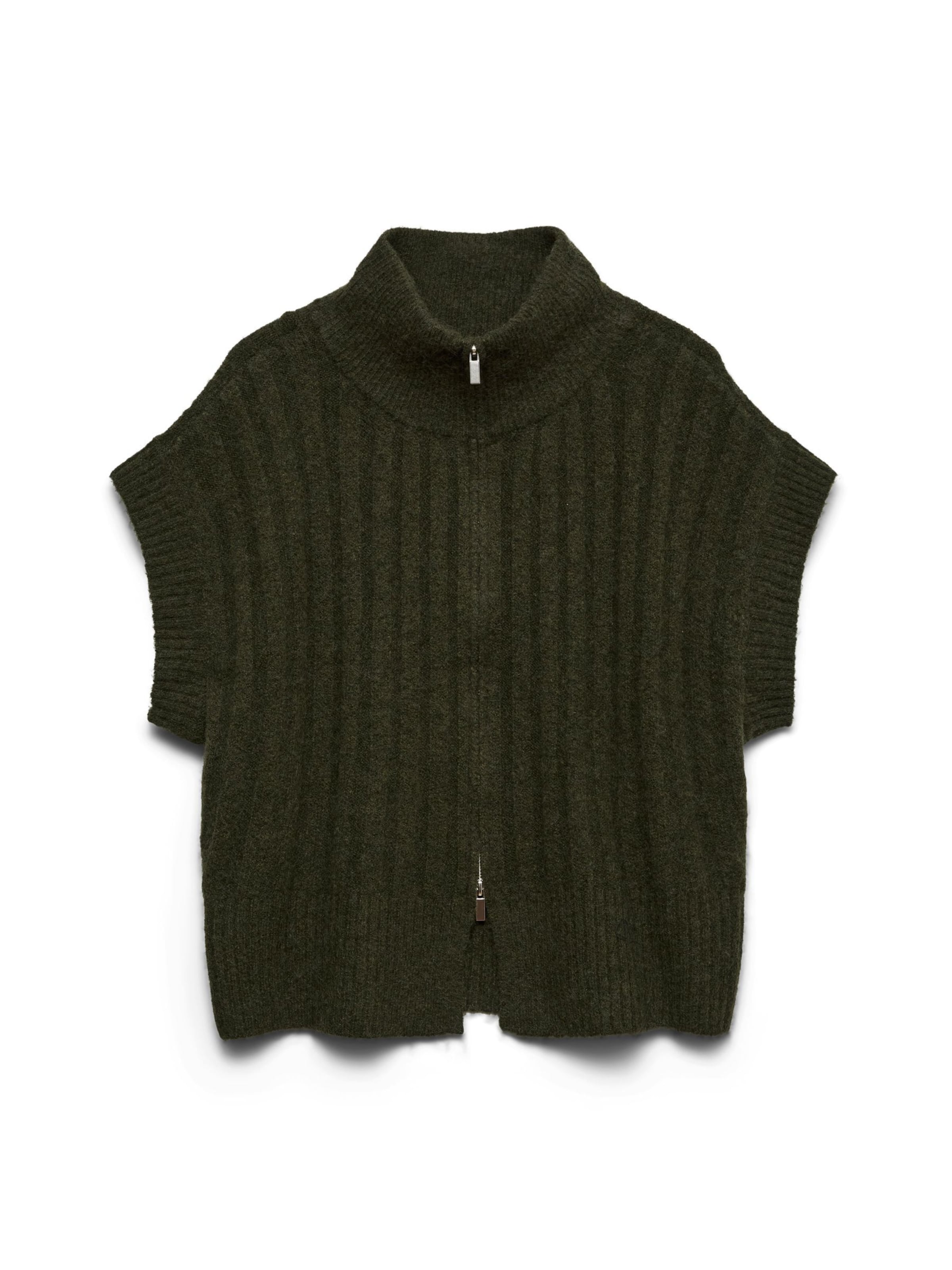 Gilet in maglia 'BANG' di VERO MODA in verde: frontale