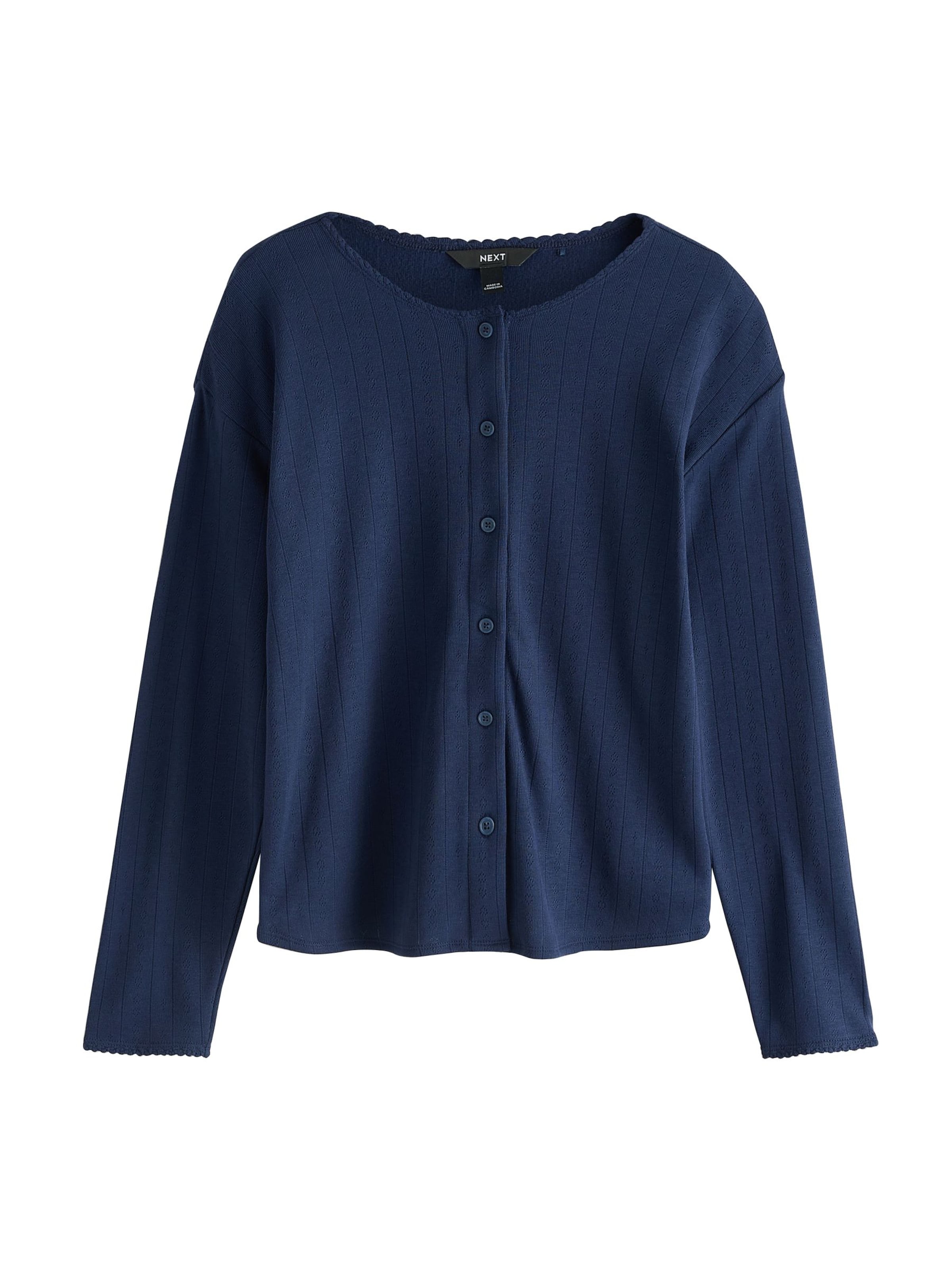 Next Gebreid vest in Blauw: voorkant