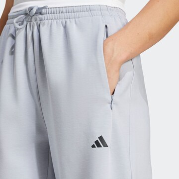 ADIDAS PERFORMANCE Tapered Workout Pants 'Designed For Training' in Grey