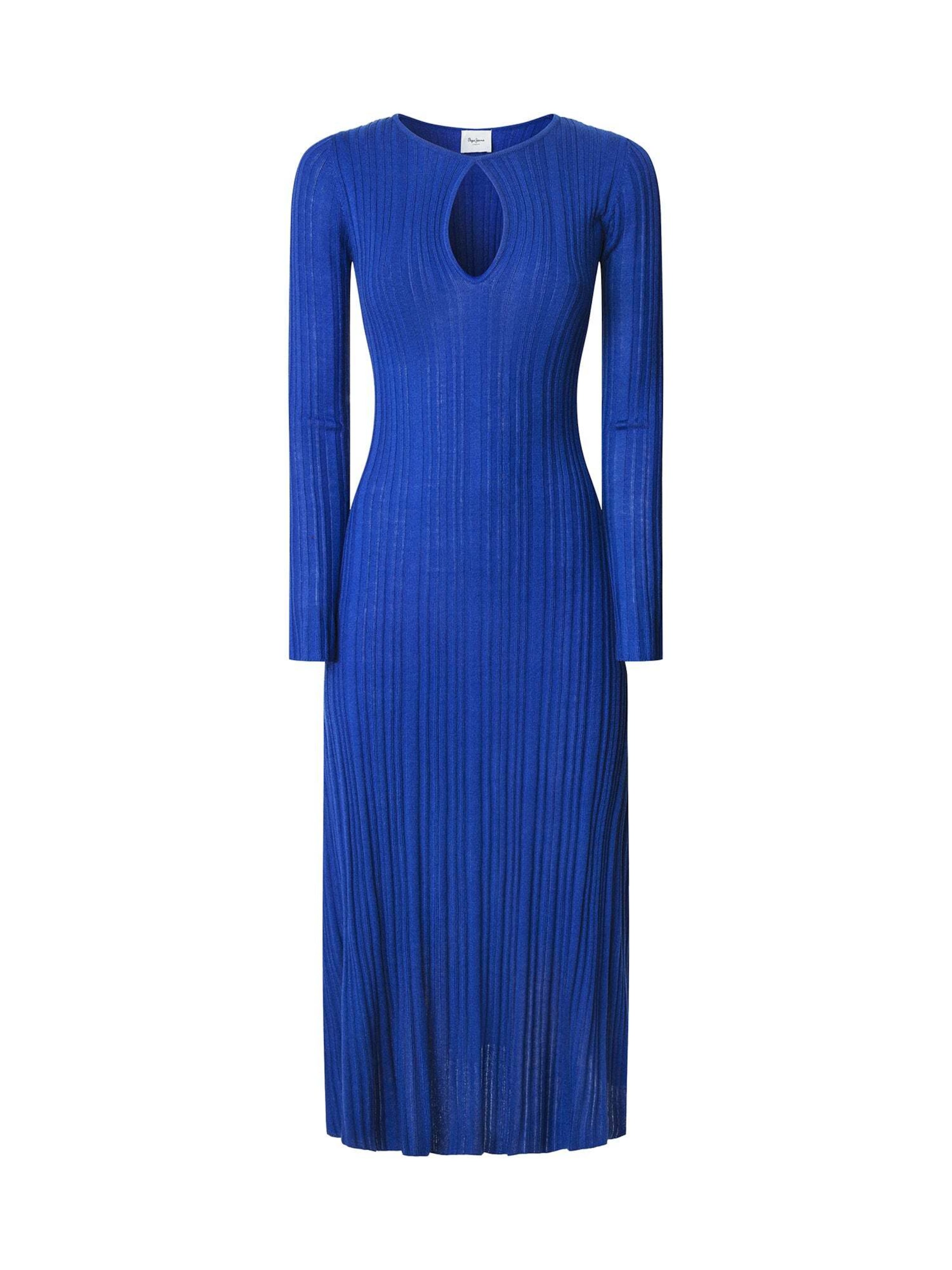 Robes en maille 'Natasha' Pepe Jeans en bleu : devant