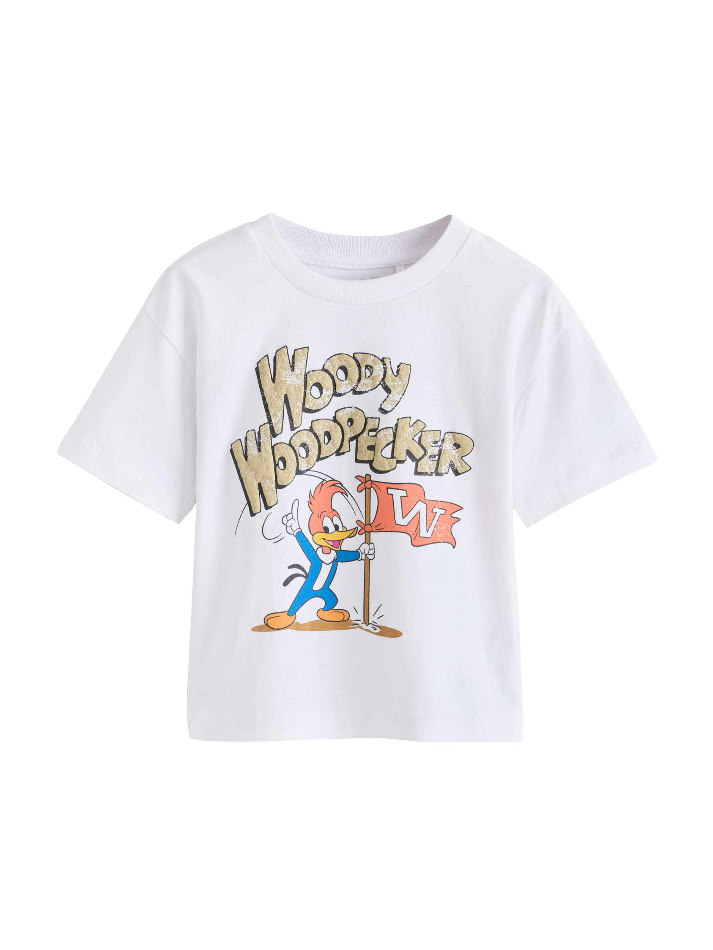 Next Shirt 'Woody Woodpecker' in 86 in Beige / Azure / Light red / White, Item view