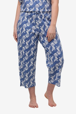 Pantalon de pyjama Ulla Popken en bleu : devant