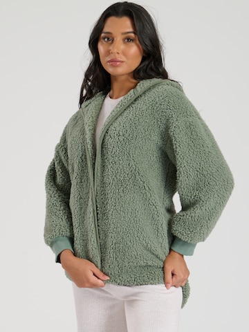 Loungeable Fleecejacke in Grün: Vorderseite