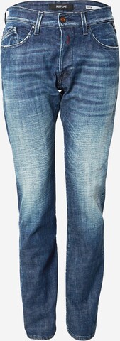 Regular Jeans 'WAITOM' de la REPLAY pe albastru: față