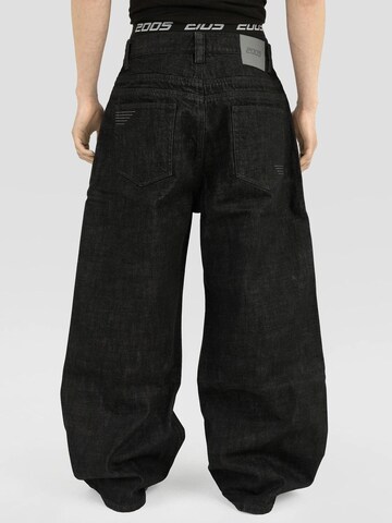 2005 Luźne Jeansy 'ULTRA BAGGY FIT RAW DENIM - BLACK' w kolorze czarny